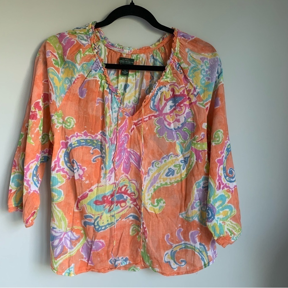 LRL Lauren Jeans Company blouse